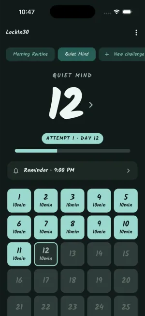 LockIn30 — Dark themes